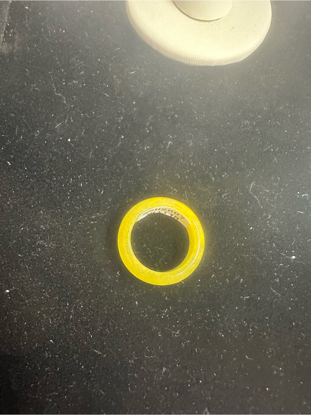 Gold Toned Jade Jadite Ring size 5.5